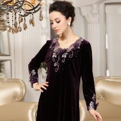 大码长袖连衣裙的批发与市场供应解析